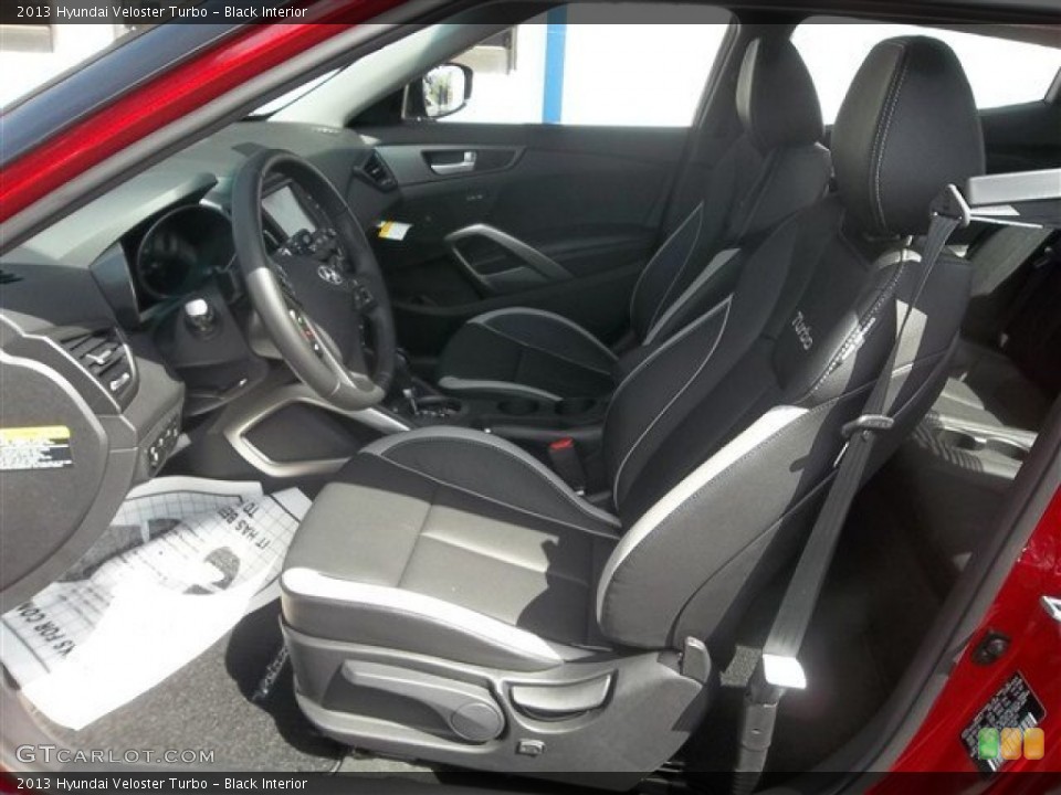 Black Interior Front Seat for the 2013 Hyundai Veloster Turbo #71398813