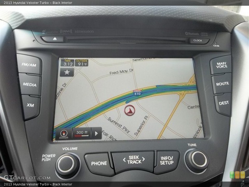 Black Interior Navigation for the 2013 Hyundai Veloster Turbo #71398846