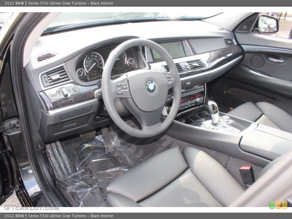 Black Interior Prime Interior for the 2012 BMW 5 Series 550i xDrive Gran Turismo #71399557