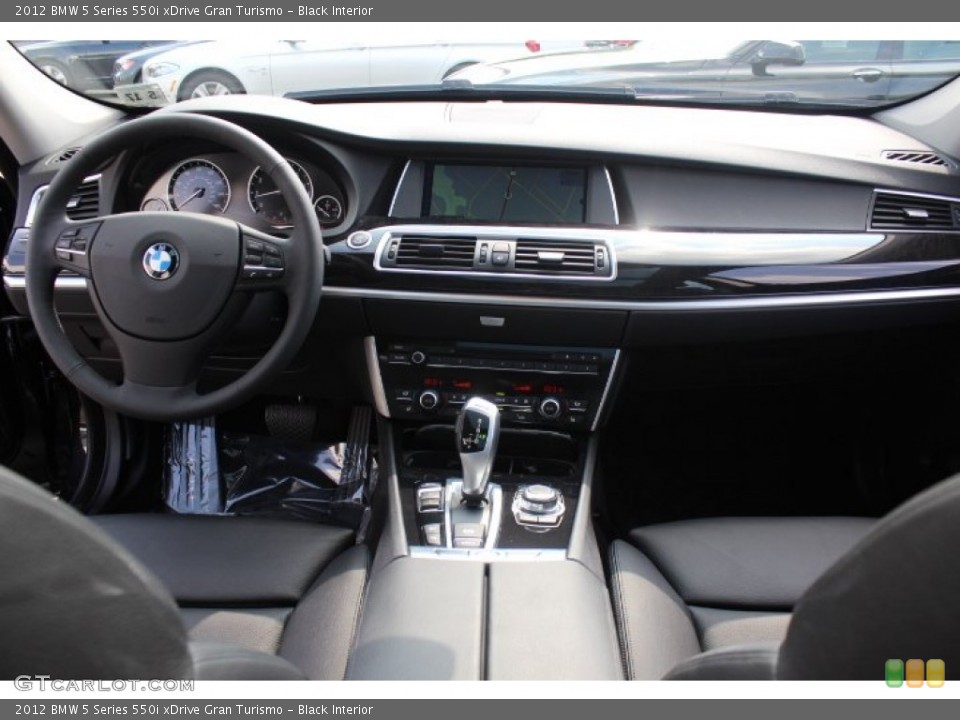 Black Interior Dashboard for the 2012 BMW 5 Series 550i xDrive Gran Turismo #71399581