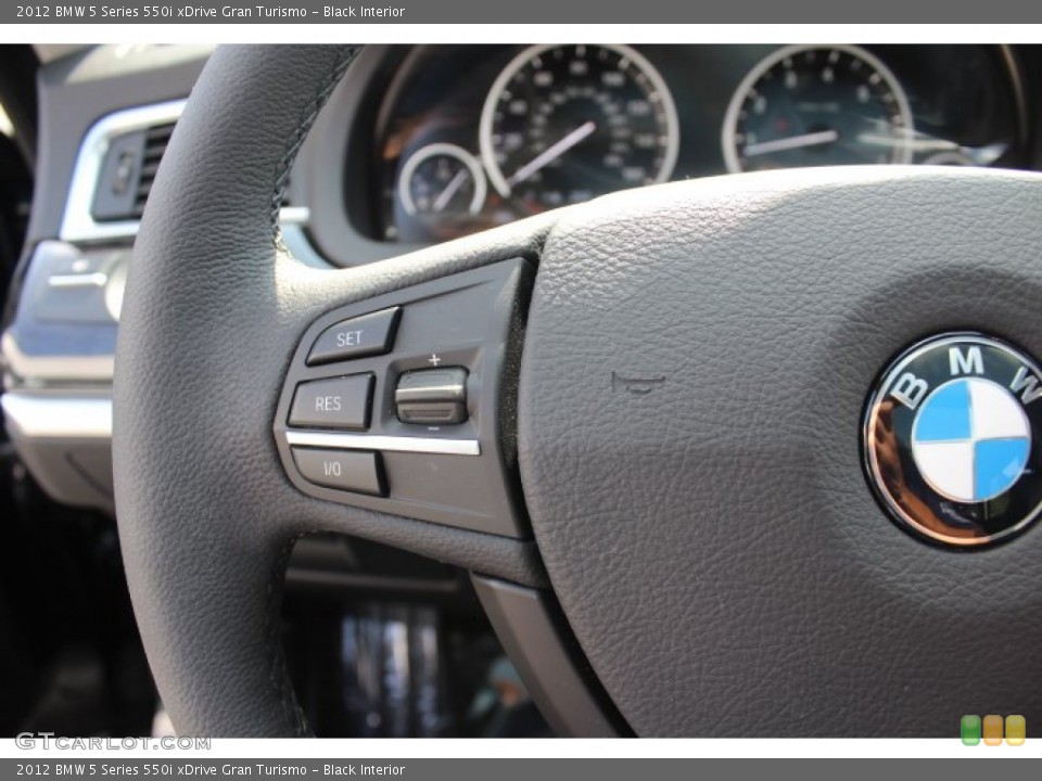 Black Interior Controls for the 2012 BMW 5 Series 550i xDrive Gran Turismo #71399616