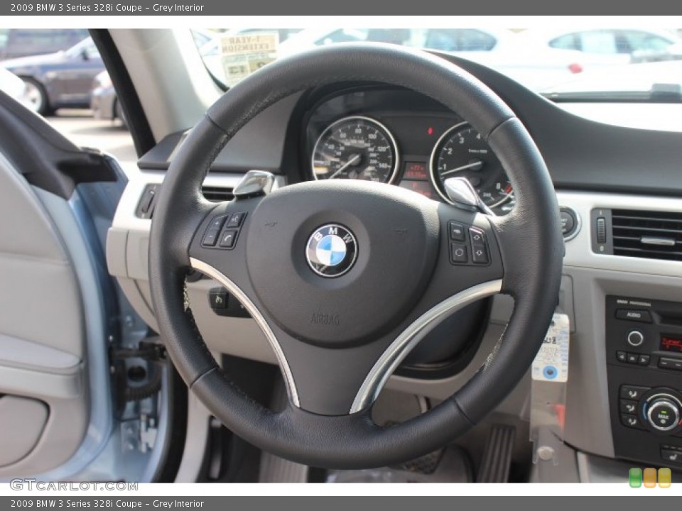 Grey Interior Steering Wheel for the 2009 BMW 3 Series 328i Coupe #71400805
