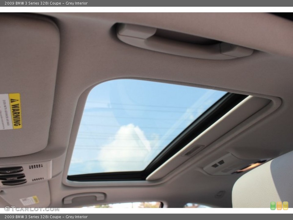 Grey Interior Sunroof for the 2009 BMW 3 Series 328i Coupe #71400844