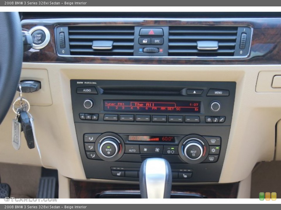 Beige Interior Controls for the 2008 BMW 3 Series 328xi Sedan #71401918