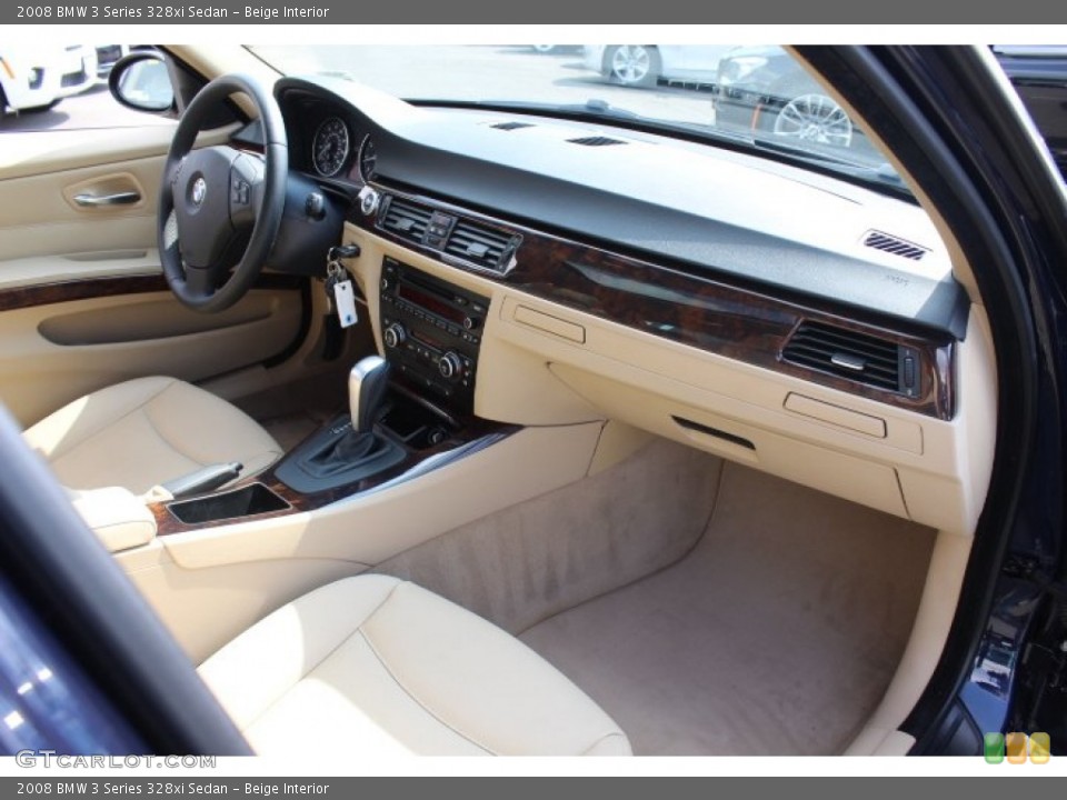 Beige Interior Dashboard for the 2008 BMW 3 Series 328xi Sedan #71402029