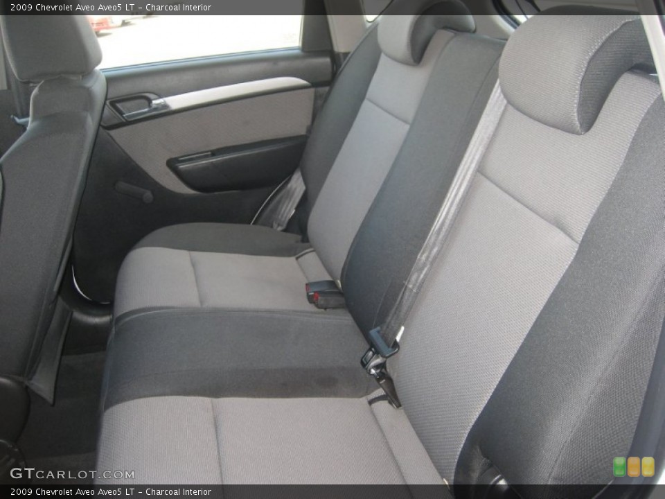 Charcoal Interior Rear Seat for the 2009 Chevrolet Aveo Aveo5 LT #71402086