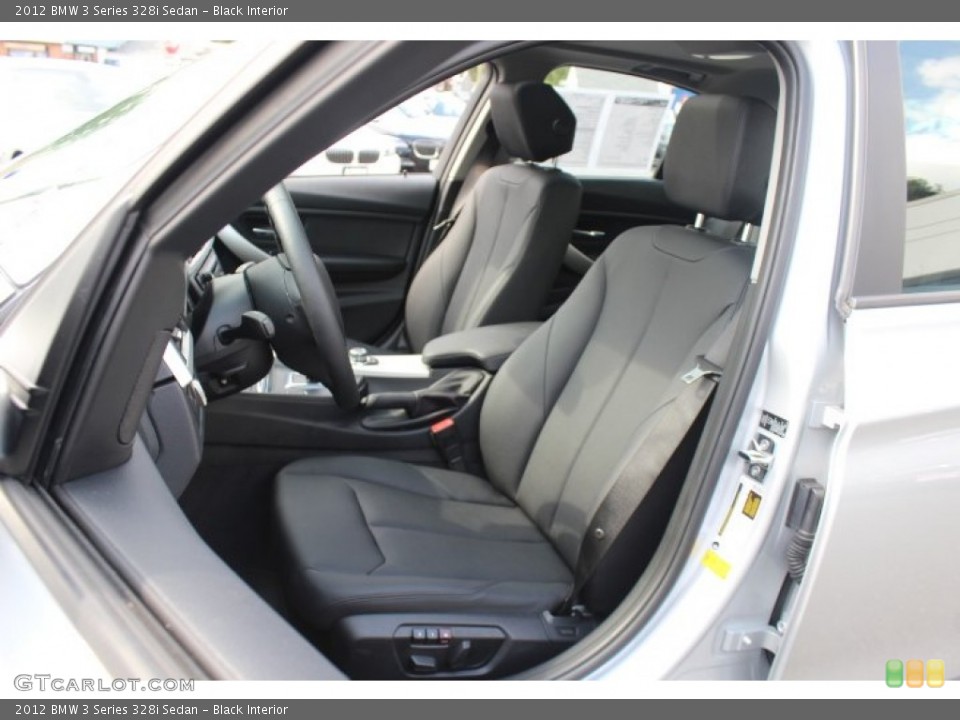 Black Interior Front Seat for the 2012 BMW 3 Series 328i Sedan #71402206