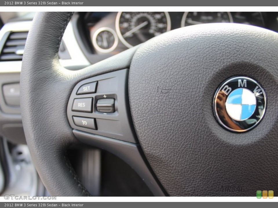 Black Interior Controls for the 2012 BMW 3 Series 328i Sedan #71402254