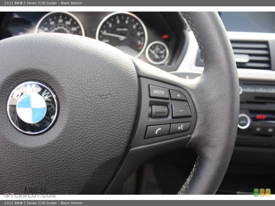 Black Interior Controls for the 2012 BMW 3 Series 328i Sedan #71402263