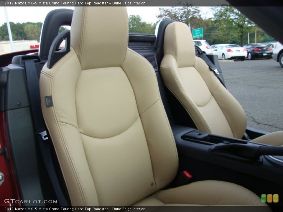 Dune Beige Interior Front Seat for the 2012 Mazda MX-5 Miata Grand Touring Hard Top Roadster #71402809