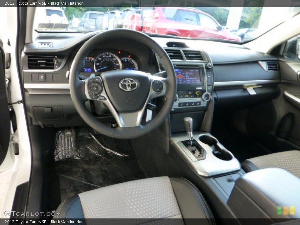 Black/Ash Interior Prime Interior for the 2012 Toyota Camry SE #71404216
