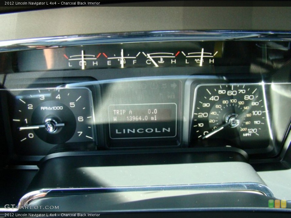 Charcoal Black Interior Gauges for the 2012 Lincoln Navigator L 4x4 #71404588