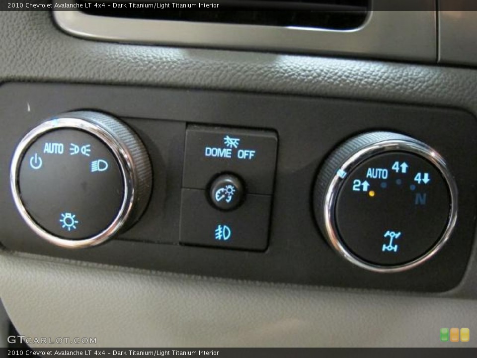 Dark Titanium/Light Titanium Interior Controls for the 2010 Chevrolet Avalanche LT 4x4 #71406076