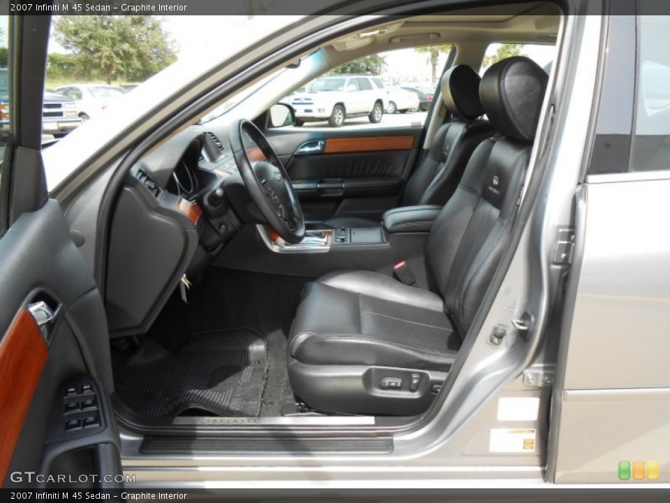 Graphite Interior Front Seat for the 2007 Infiniti M 45 Sedan #71406217