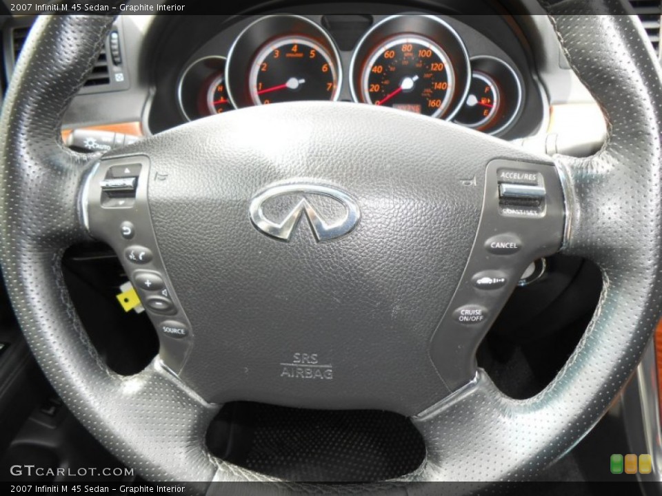 Graphite Interior Steering Wheel for the 2007 Infiniti M 45 Sedan #71406289