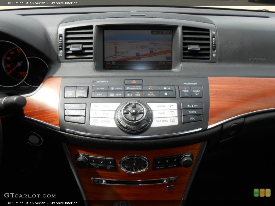 Graphite Interior Controls for the 2007 Infiniti M 45 Sedan #71406298