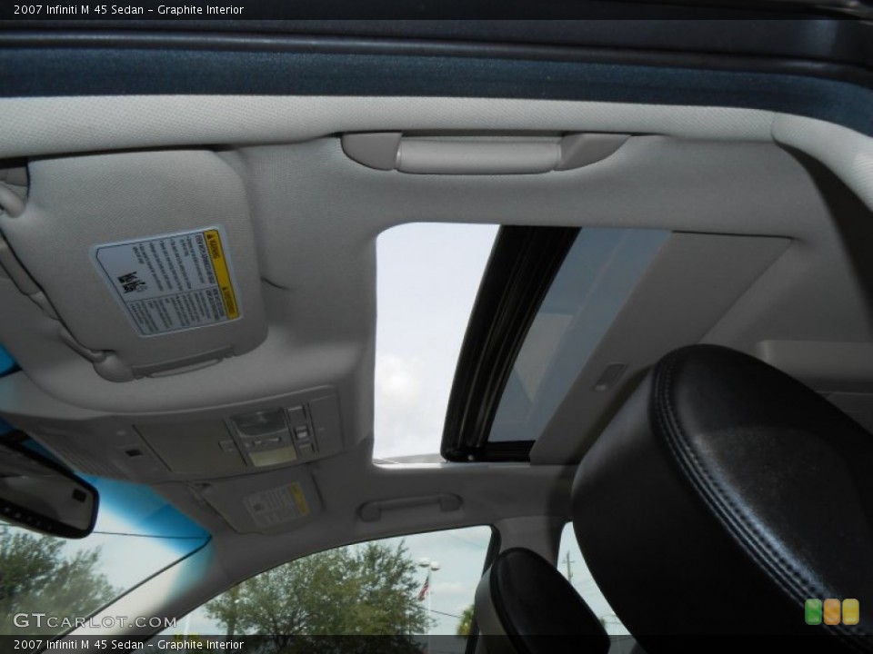 Graphite Interior Sunroof for the 2007 Infiniti M 45 Sedan #71406400
