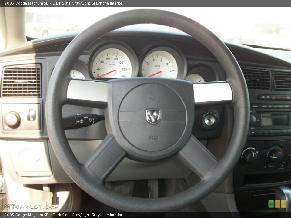 Dark Slate Gray/Light Graystone Interior Steering Wheel for the 2005 Dodge Magnum SE #71406835