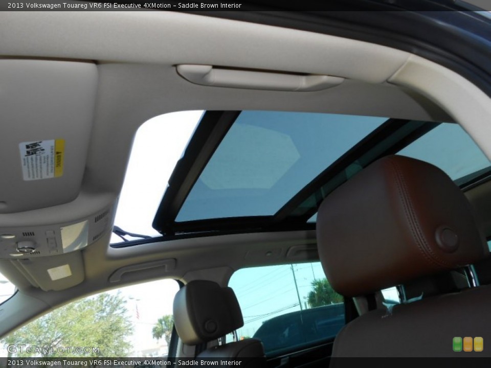 Saddle Brown Interior Sunroof for the 2013 Volkswagen Touareg VR6 FSI Executive 4XMotion #71407184