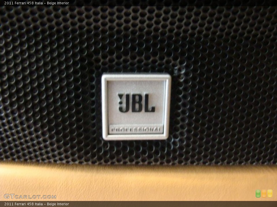 Beige Interior Audio System for the 2011 Ferrari 458 Italia #71407761