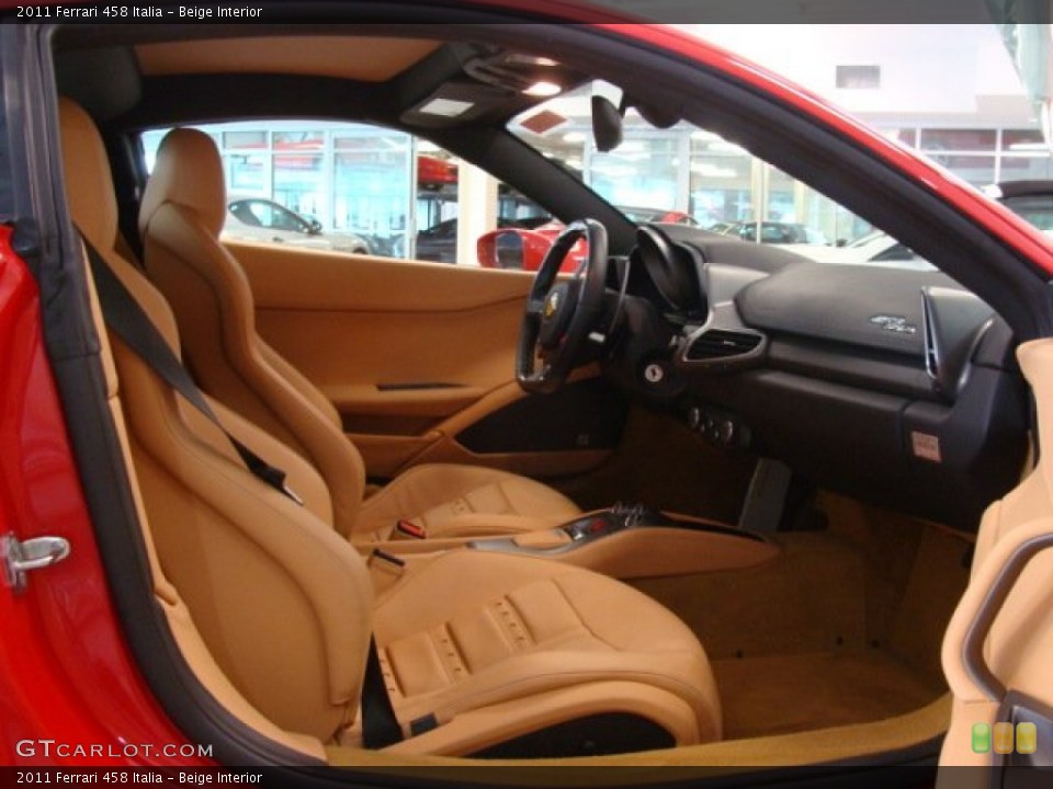 Beige Interior Front Seat for the 2011 Ferrari 458 Italia #71407777