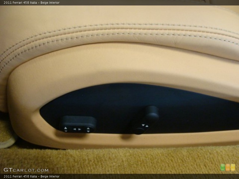 Beige Interior Controls for the 2011 Ferrari 458 Italia #71407786