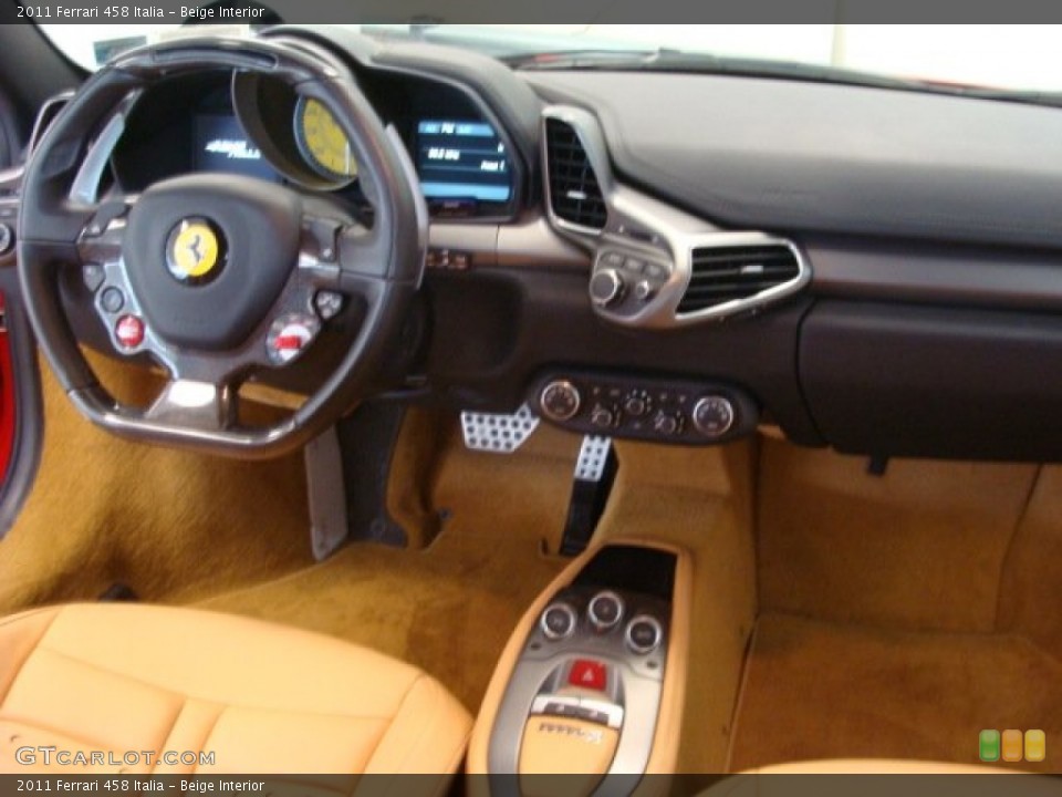 Beige Interior Dashboard for the 2011 Ferrari 458 Italia #71407807