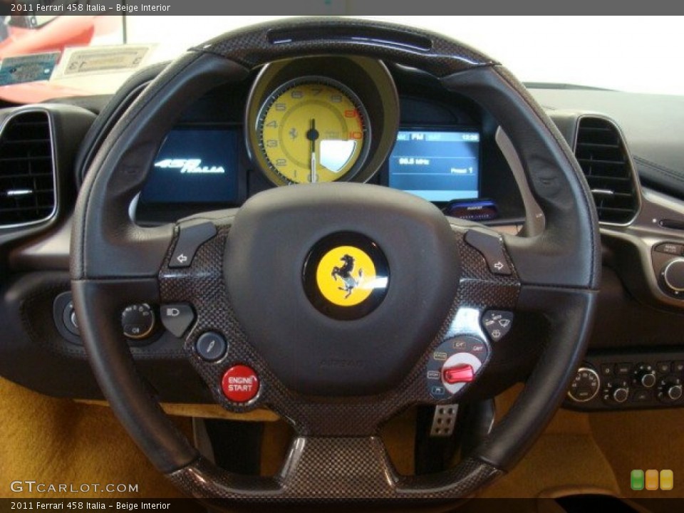 Beige Interior Steering Wheel for the 2011 Ferrari 458 Italia #71407816