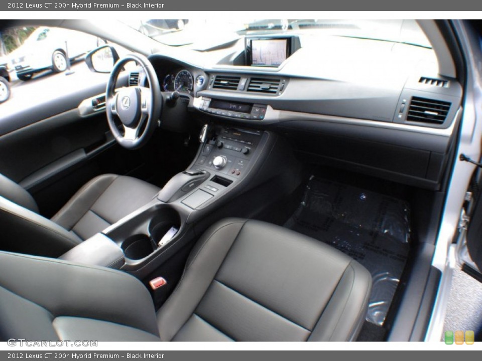 Black Interior Dashboard for the 2012 Lexus CT 200h Hybrid Premium #71407864