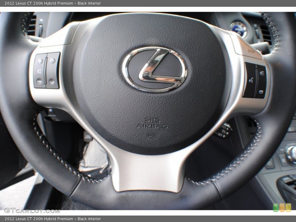 Black Interior Controls for the 2012 Lexus CT 200h Hybrid Premium #71407942