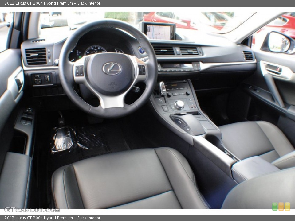 Black Interior Prime Interior for the 2012 Lexus CT 200h Hybrid Premium #71407951