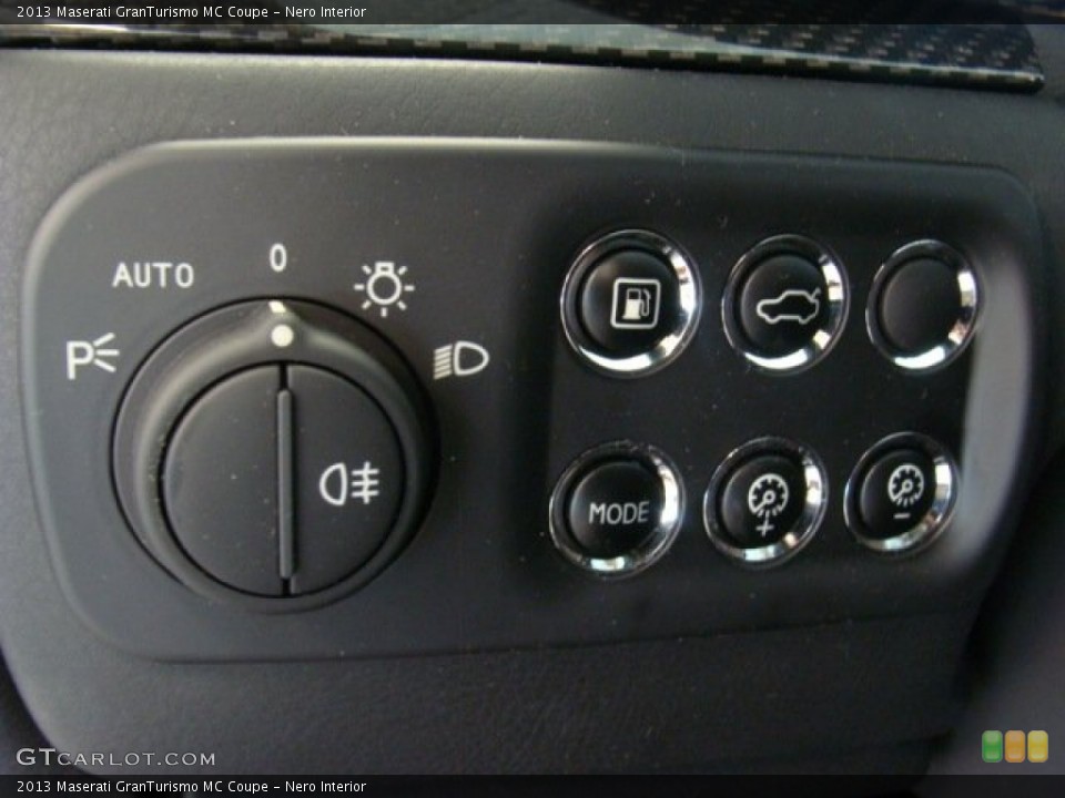 Nero Interior Controls for the 2013 Maserati GranTurismo MC Coupe #71408125