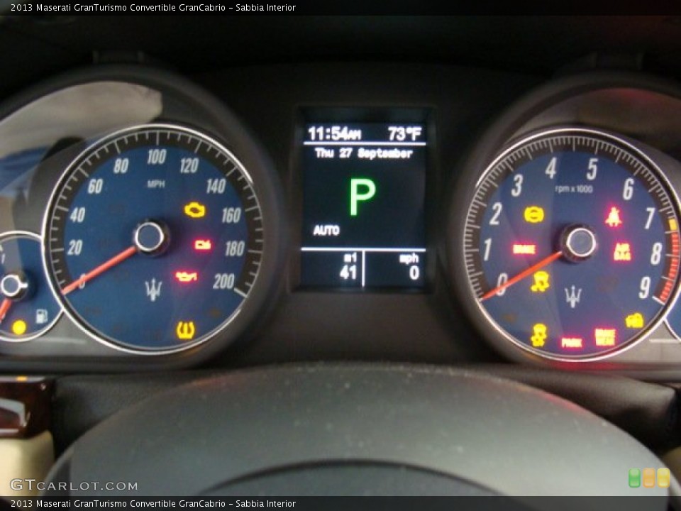 Sabbia Interior Gauges for the 2013 Maserati GranTurismo Convertible GranCabrio #71408479