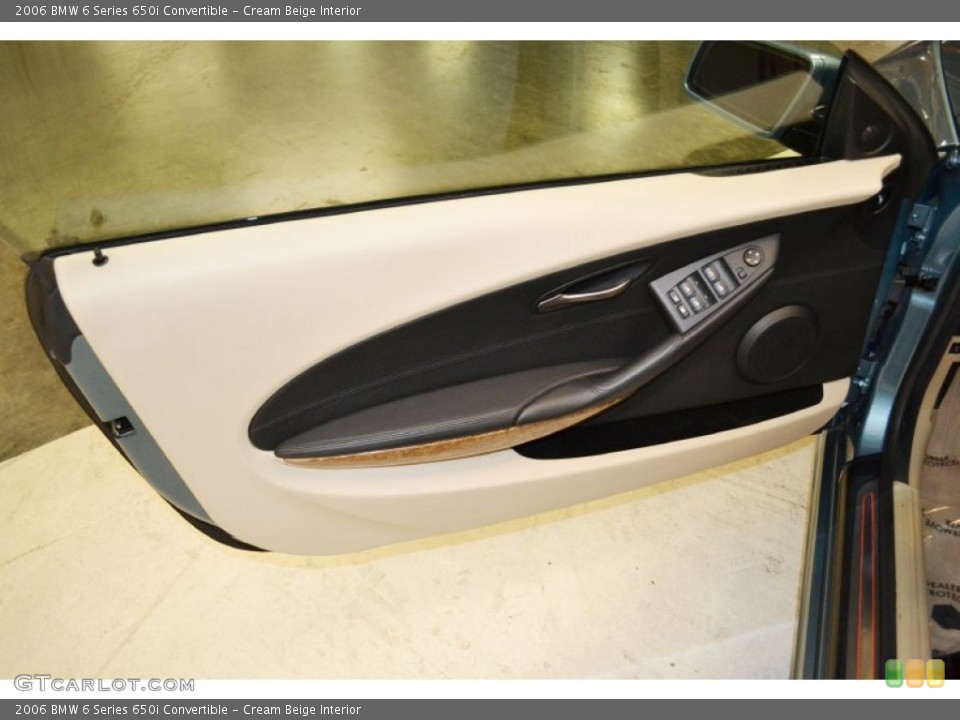 Cream Beige Interior Door Panel for the 2006 BMW 6 Series 650i Convertible #71409541