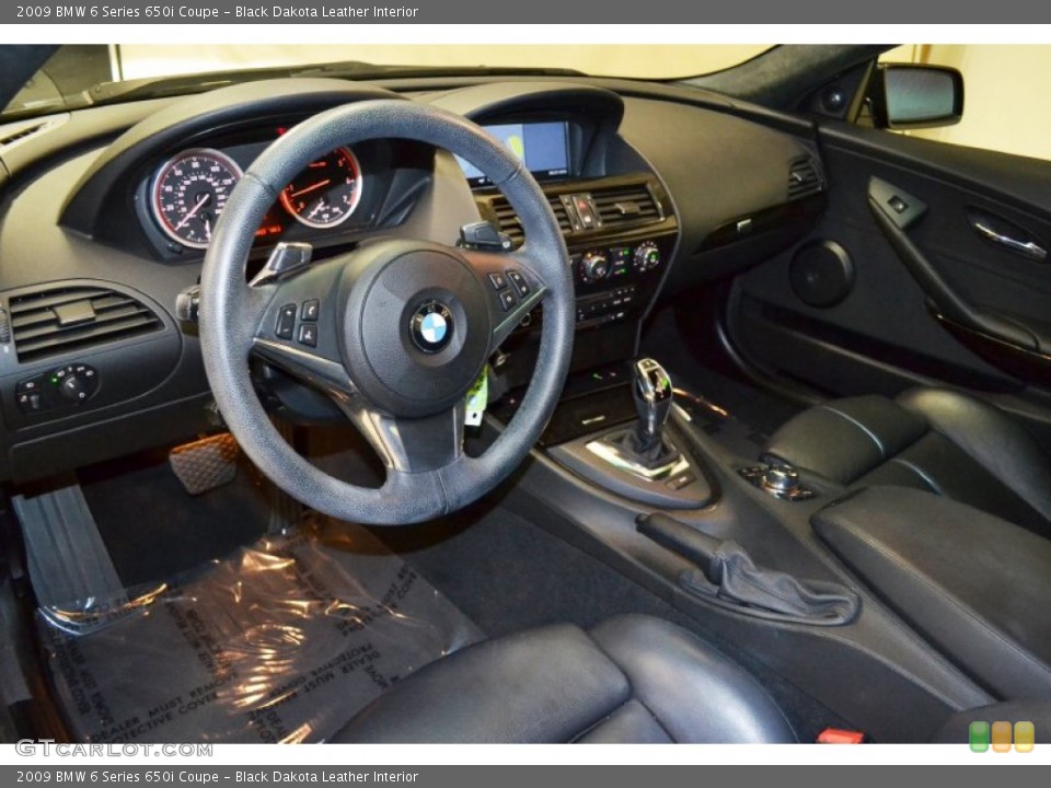 Black Dakota Leather Interior Prime Interior for the 2009 BMW 6 Series 650i Coupe #71409751