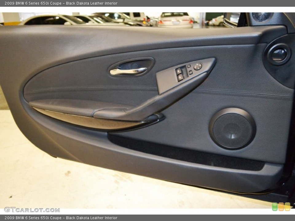 Black Dakota Leather Interior Door Panel for the 2009 BMW 6 Series 650i Coupe #71409814