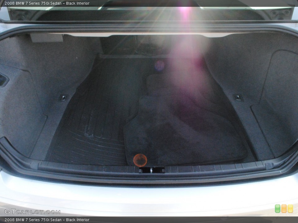 Black Interior Trunk for the 2008 BMW 7 Series 750i Sedan #71410459
