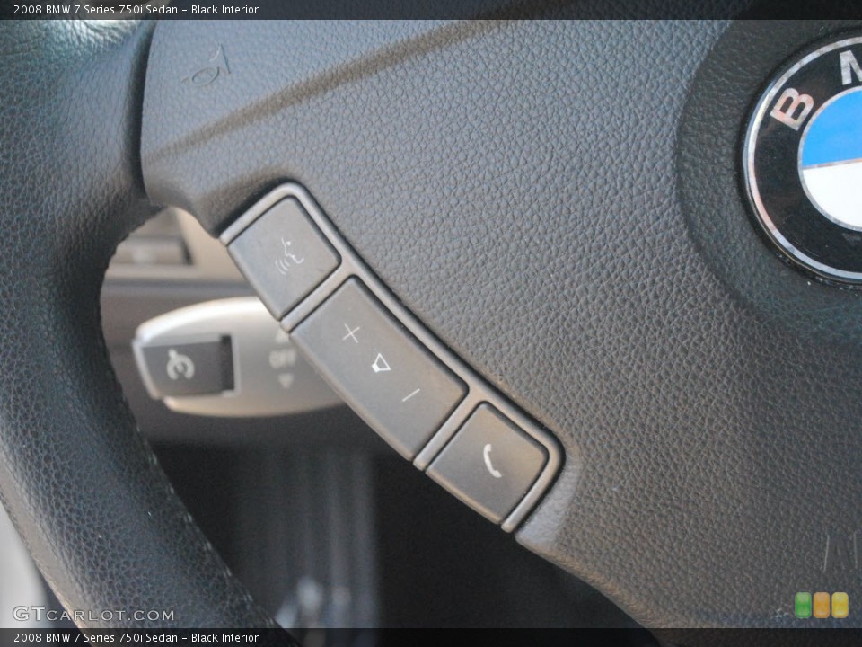 Black Interior Controls for the 2008 BMW 7 Series 750i Sedan #71410579