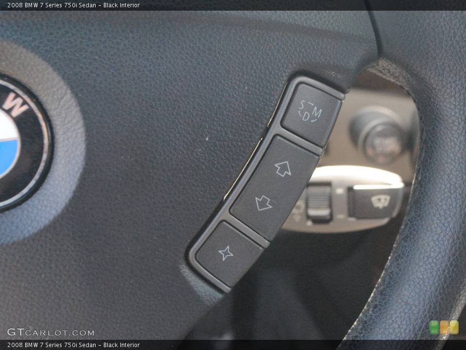 Black Interior Controls for the 2008 BMW 7 Series 750i Sedan #71410588