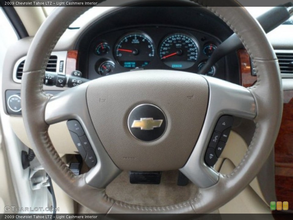 Light Cashmere Interior Steering Wheel for the 2009 Chevrolet Tahoe LTZ #71411275