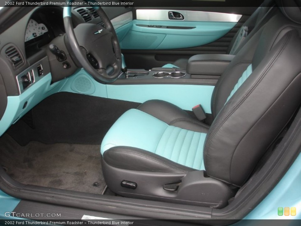 Thunderbird Blue Interior Photo for the 2002 Ford Thunderbird Premium Roadster #71411524