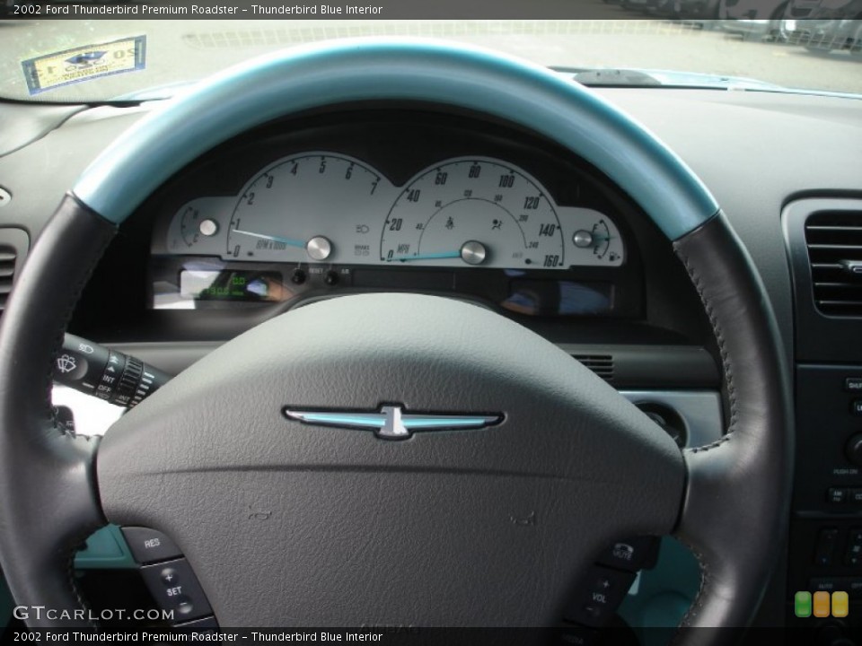 Thunderbird Blue Interior Steering Wheel for the 2002 Ford Thunderbird Premium Roadster #71411542