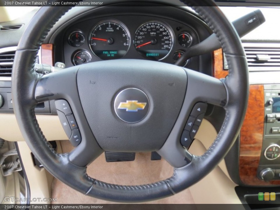 Light Cashmere/Ebony Interior Steering Wheel for the 2007 Chevrolet Tahoe LT #71412754