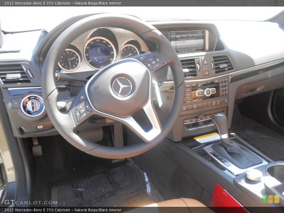 Natural Beige/Black Interior Dashboard for the 2013 Mercedes-Benz E 350 Cabriolet #71413201