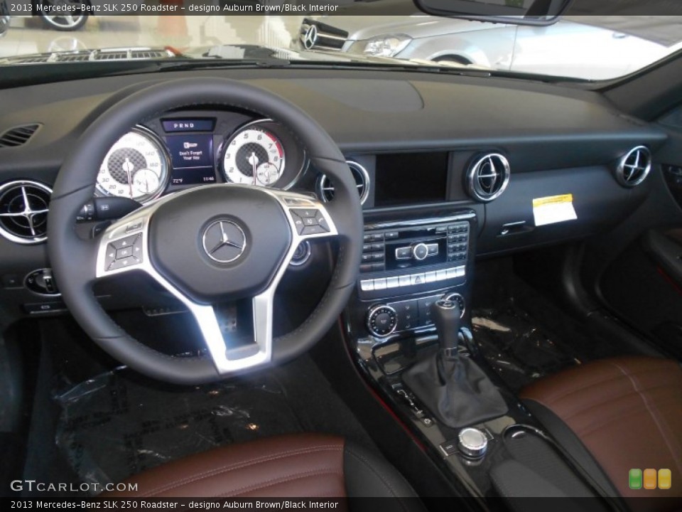 designo Auburn Brown/Black 2013 Mercedes-Benz SLK Interiors