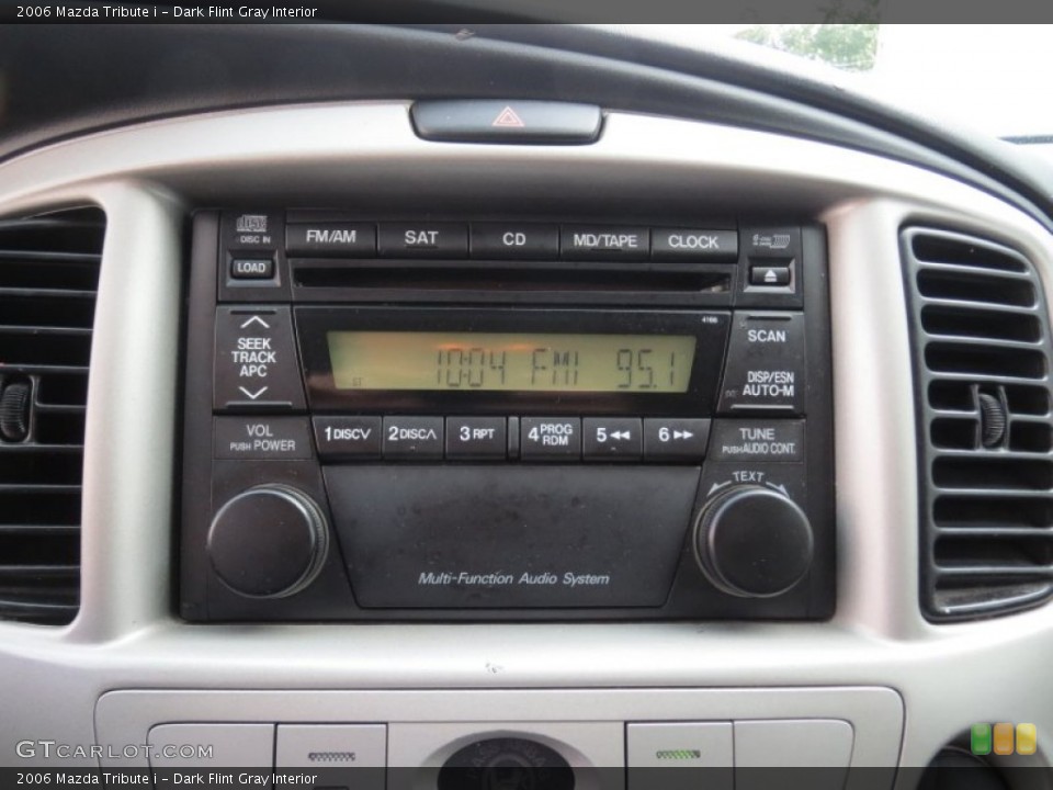 Dark Flint Gray Interior Audio System for the 2006 Mazda Tribute i #71413420