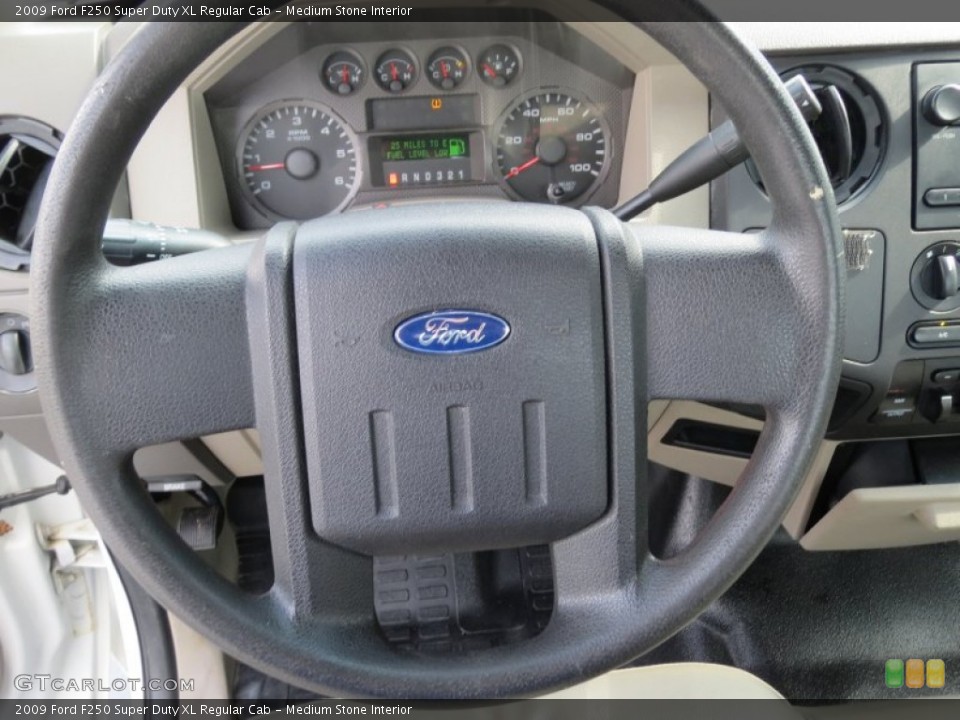 Medium Stone Interior Steering Wheel for the 2009 Ford F250 Super Duty XL Regular Cab #71414047