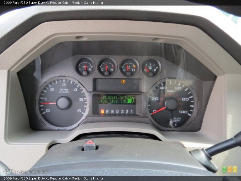 Medium Stone Interior Gauges for the 2009 Ford F250 Super Duty XL Regular Cab #71414056