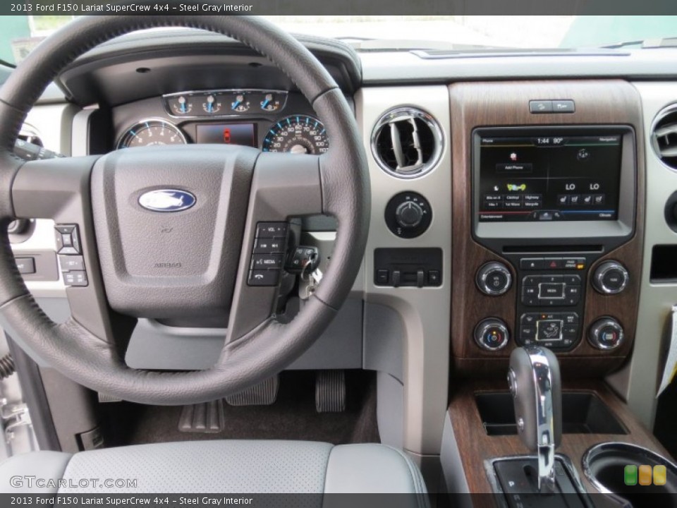 Steel Gray Interior Dashboard for the 2013 Ford F150 Lariat SuperCrew 4x4 #71414434