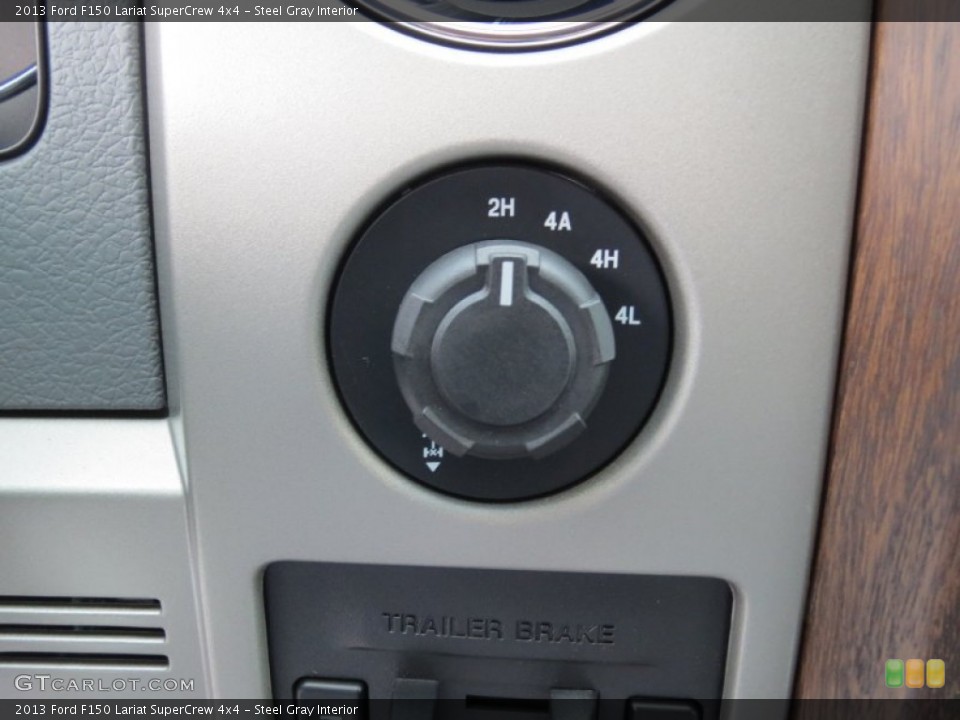 Steel Gray Interior Controls for the 2013 Ford F150 Lariat SuperCrew 4x4 #71414482